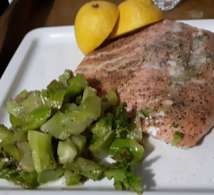 Herb Butter Salmon and&nbsp;Broccoli